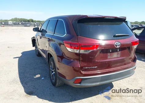 2019 Toyota Highlander Le z USA, uszkodzony, nr VIN 5TDZARFH4KS057887